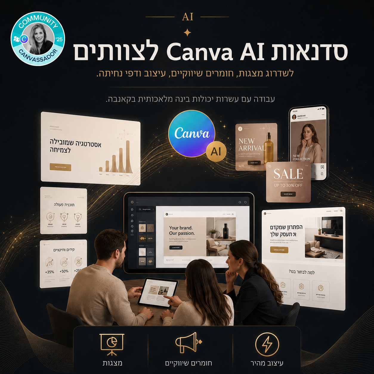 סדנת קאנבה בינה מלאכותית לעסקים